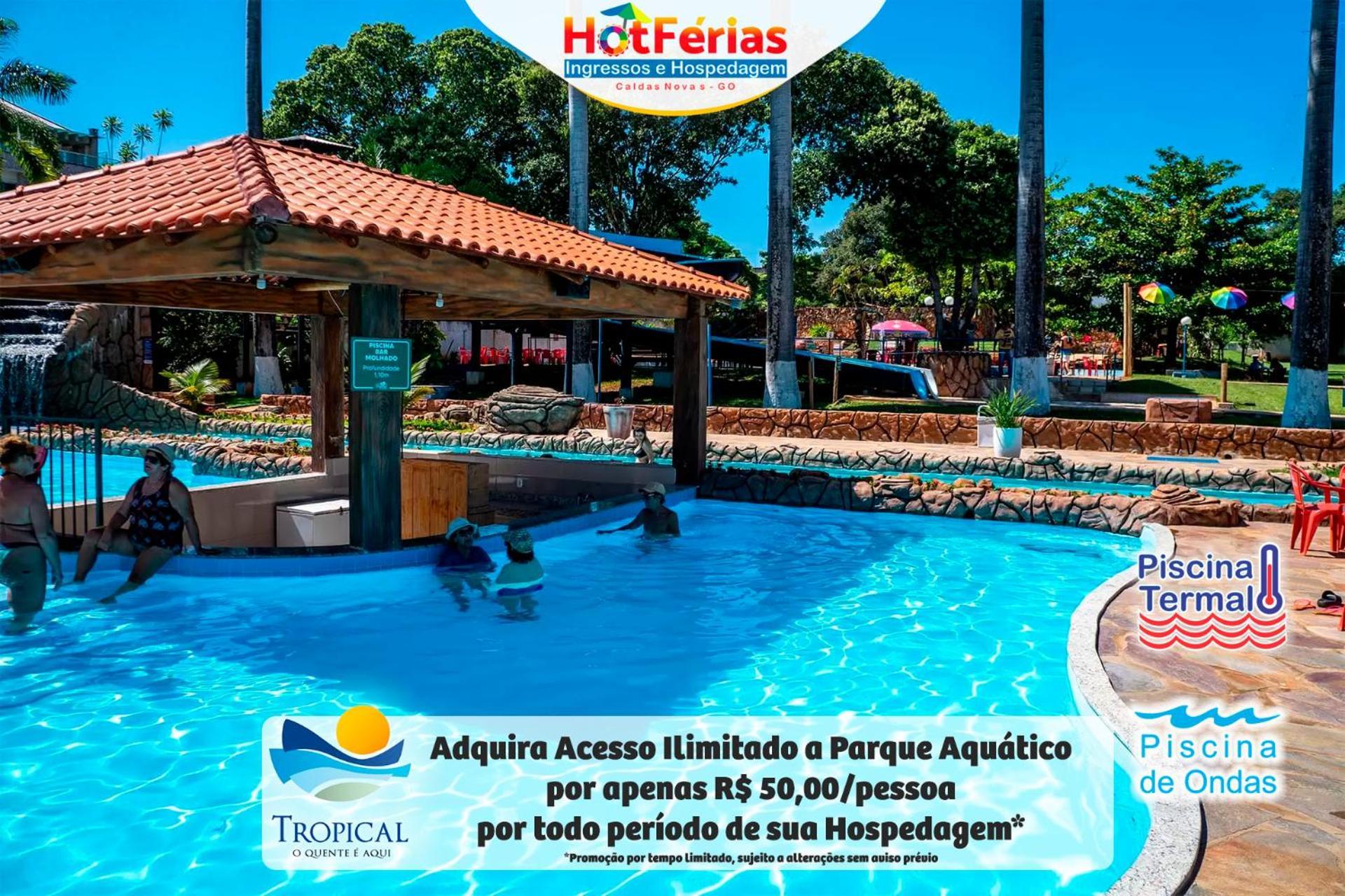 Flat Paradise, Piscinas Termais, Proximo Ao Centro - Hotferias Caldas Novas Exterior photo